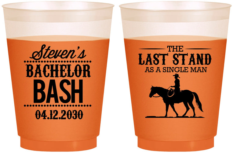 Custom Bachelor Party 16 oz Color Changing Frosted Cups - The Last Stand | 40050