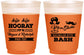 Custom Bachelor Party 16 oz Color Changing Frosted Cups - Wig Or Stache | 40058