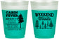 Custom Bachelor Party 16 oz Color Changing Frosted Cups - Camping | 40065