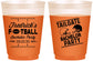 Custom Bachelor Party 16 oz Color Changing Frosted Cups - Football | 40067