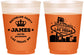 Custom Bachelor Party 16 oz Color Changing Frosted Cups - Las Vegas | 40069