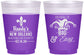 Custom Bachelor Party 16 oz Color Changing Frosted Cups - Mardi Gras | 40089