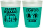 Custom Bachelor Party 16 oz Color Changing Frosted Cups - Camping | 40091