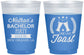 Custom Bachelor Party 16 oz Color Changing Frosted Cups - One Last Toast | 40095