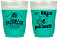 Custom Bachelor Party 16 oz Color Changing Frosted Cups - Fishing Hooked | 40096
