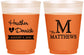 Custom Wedding 16 oz Color Changing Frosted Cups - Monogram | 402
