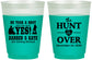 Custom Wedding 16 oz Color Changing Frosted Cups - The Hunt Is Over | 403