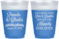 Custom Wedding 16 oz Color Changing Frosted Cups - Love Laughter Happily | 409