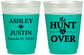 Custom Wedding 16 oz Color Changing Frosted Cups - The Hunt Is Over | 422
