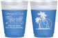 Custom Wedding 16 oz Color Changing Frosted Cups - Beach | 423