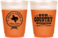Custom Wedding 16 oz Color Changing Frosted Cups - Country Texas | 424