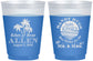 Custom Wedding 16 oz Color Changing Frosted Cups - Sandy Hugs Salty Kisses | 425