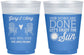 Custom Wedding 16 oz Color Changing Frosted Cups - Vows Are Done Enjoy Sun | 428