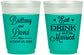 Custom Wedding 16 oz Color Changing Frosted Cups - Eat Drink Be Married | 430