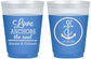 Custom Wedding 16 oz Color Changing Frosted Cups - Love Anchors The Soul | 440