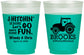 Custom Wedding 16 oz Color Changing Frosted Cups - Tractor Hitchin | 448