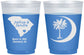 Custom Wedding 16 oz Color Changing Frosted Cups - Palmetto Tree | 475