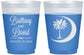 Custom Wedding 16 oz Color Changing Frosted Cups - Palmetto Tree | 478