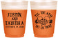 Custom Wedding 16 oz Color Changing Frosted Cups - Til Death Do Us Part | 485