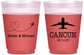 Custom Wedding 16 oz Color Changing Frosted Cups - Destination | 492