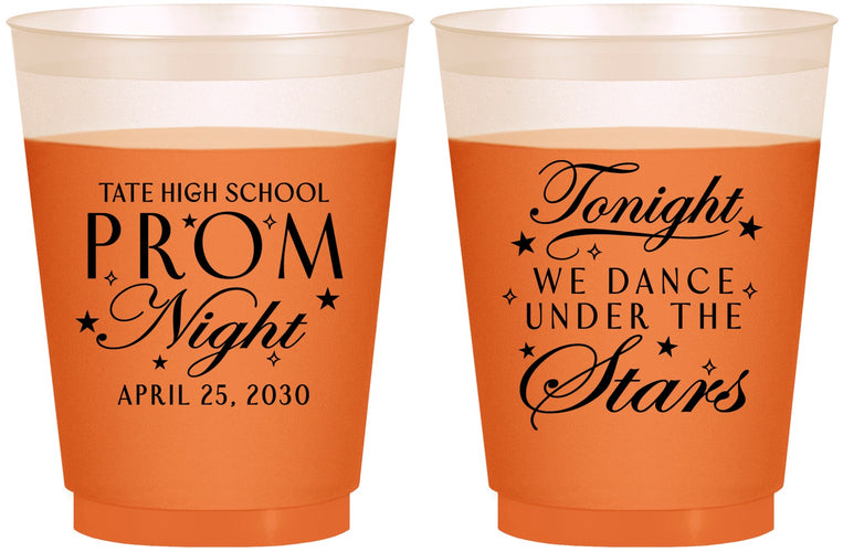 Custom Prom 16 oz Color Changing Frosted Cups - Tonight We Dance | 50000