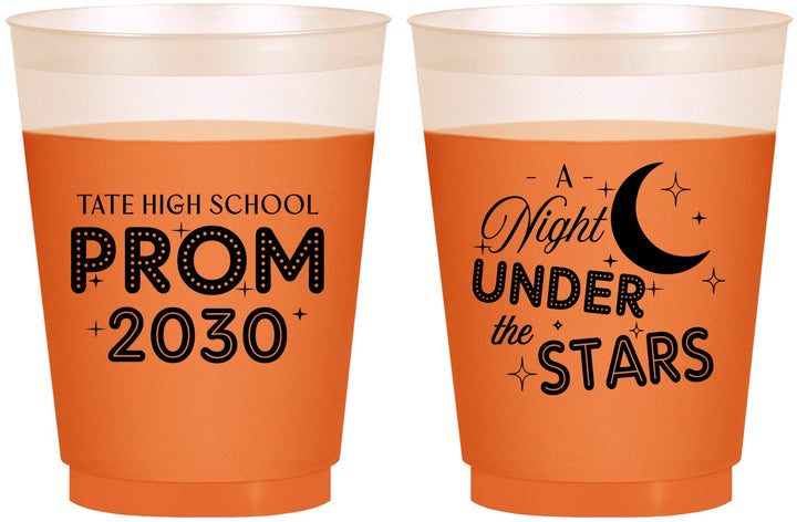 Custom Prom 16 oz Color Changing Frosted Cups - A Night Under The Stars | 50004