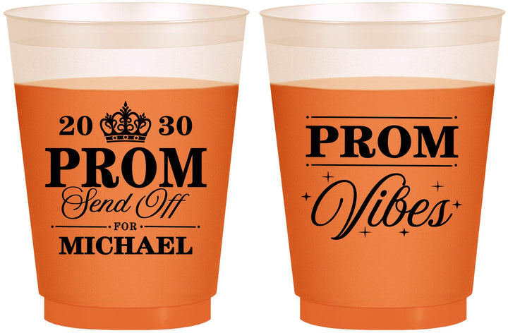 Custom Prom 16 oz Color Changing Frosted Cups - Send Off | 50005