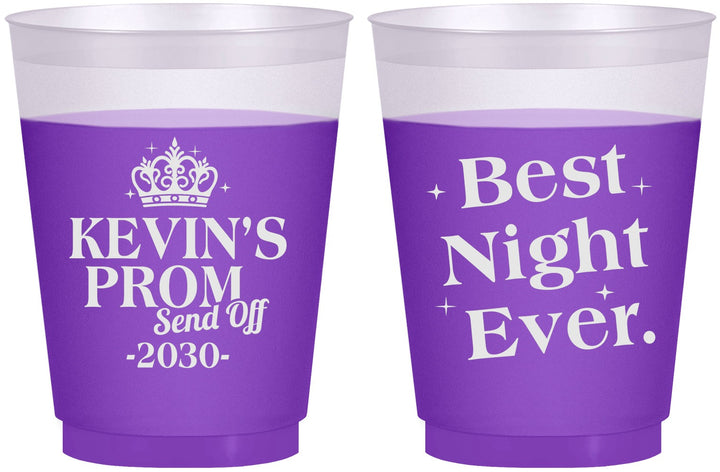 Custom Prom 16 oz Color Changing Frosted Cups - Send Off | 50009