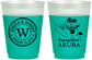 Custom Wedding 16 oz Color Changing Frosted Cups - Aruba | 505