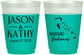 Custom Wedding 16 oz Color Changing Frosted Cups - Bahamas | 506