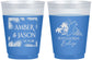 Custom Wedding 16 oz Color Changing Frosted Cups - Belize | 511