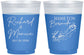 Custom Wedding 16 oz Color Changing Frosted Cups - Bermuda | 512