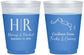 Custom Wedding 16 oz Color Changing Frosted Cups - Turks And Caicos | 546