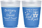 Custom Wedding 16 oz Color Changing Frosted Cups - Take A Shot We Tied The Knot | 553