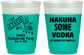 Custom Bachelorette 16 oz Color Changing Frosted Cups - Mexico Fiesta | 60008