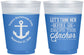Custom Bachelorette 16 oz Color Changing Frosted Cups - Tank Her Drop Anchor | 60026