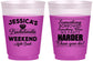 Custom Bachelorette 16 oz Color Changing Frosted Cups - Something Borrowed | 60028