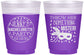 Custom Bachelorette 16 oz Color Changing Frosted Cups - Mardi Gras | 60055