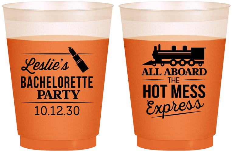 Custom Bachelorette 16 oz Color Changing Frosted Cups - Hot Mess Express | 60075