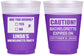 Custom Bachelorette 16 oz Color Changing Frosted Cups - Caution | 60082