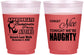 Custom Bachelorette 16 oz Color Changing Frosted Cups - Nice Tonight Naughty | 60112