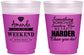 Custom Bachelorette 16 oz Color Changing Frosted Cups - Something Borrowed | 60131