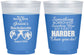 Custom Bachelorette 16 oz Color Changing Frosted Cups - Something Borrowed | 60132