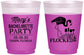 Custom Bachelorette 16 oz Color Changing Frosted Cups - Lets Get Flocked Up | 60143