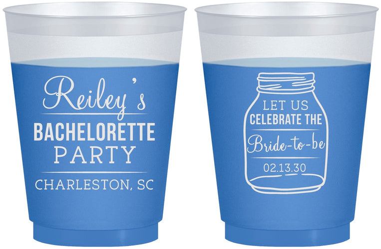 Custom Bachelorette 16 oz Color Changing Frosted Cups - Bride To Be | 60146