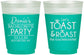 Custom Bachelorette 16 oz Color Changing Frosted Cups - Toast And Roast | 60153