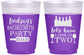 Custom Bachelorette 16 oz Color Changing Frosted Cups - Wine Drink Or Two | 60178