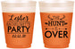 Custom Bachelorette 16 oz Color Changing Frosted Cups - The Hunt Is Over | 60184