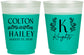 Custom Wedding 16 oz Color Changing Frosted Cups - Monogram | 800