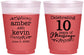 Custom Anniversary 16 oz Color Changing Frosted Cups - 10 Years Of Marriage | 80000